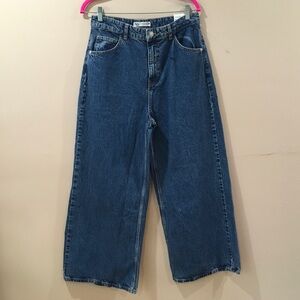 NWT ZARA Jeans SUPER WIDE LEG Baggy Denim Blue Y2K 90s Women’s 6/W28 #6147/193